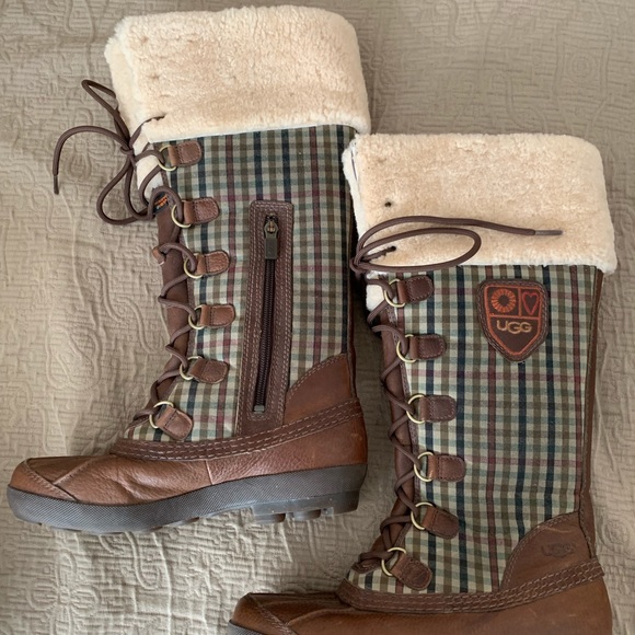 ugg plaid boots
